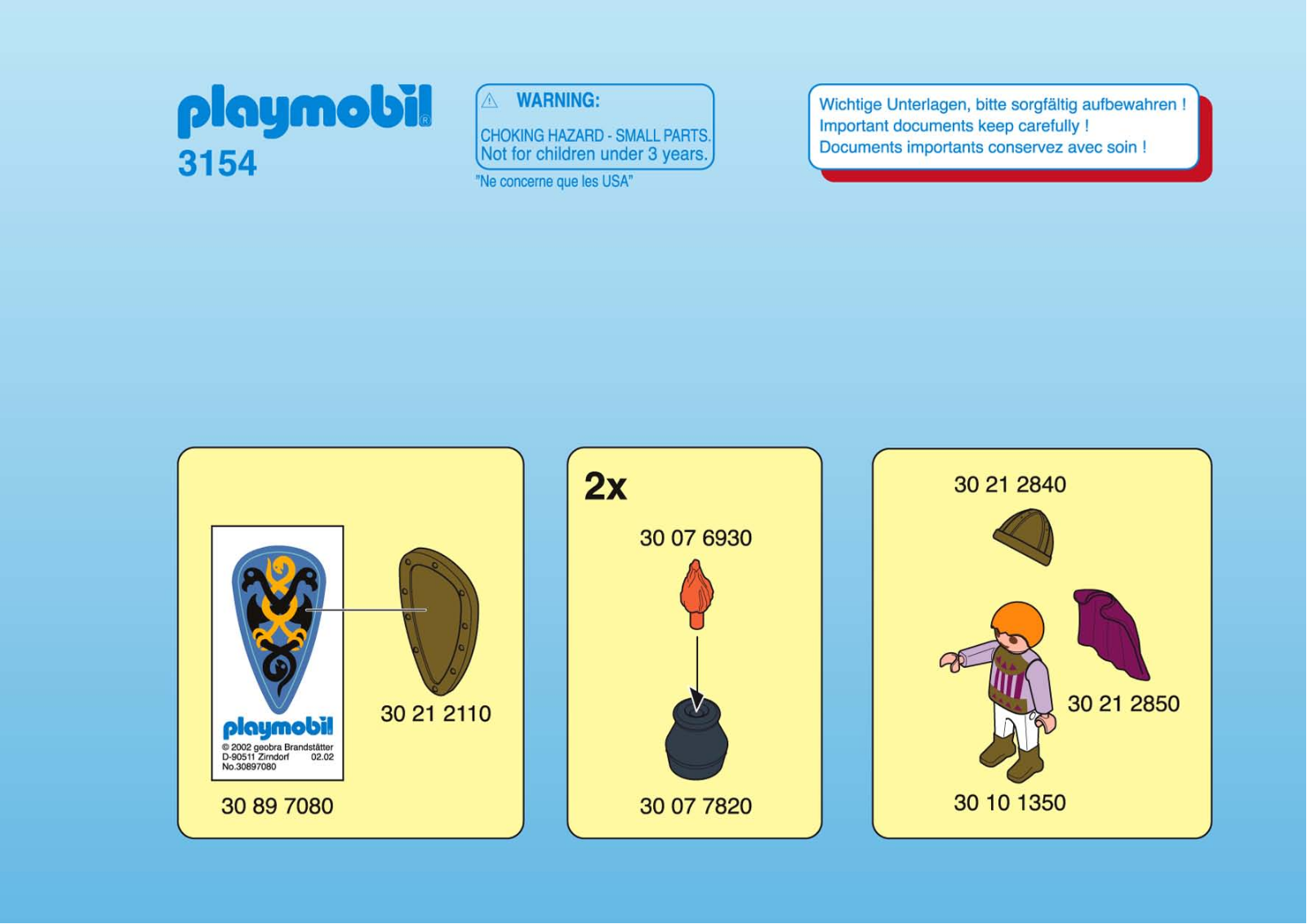 Playmobil 3154 Instructions