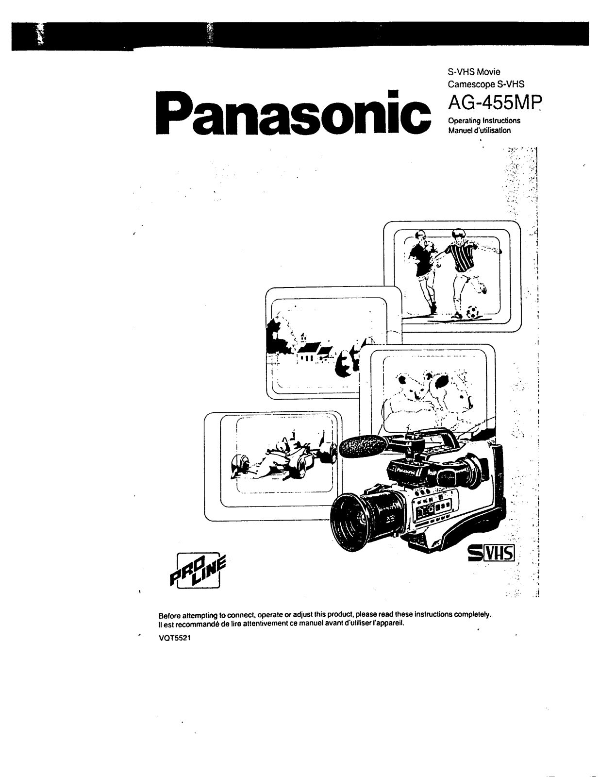 Panasonic ag455mp Operation Manual