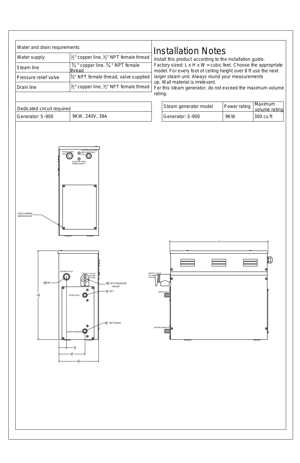 Steam Spa STSP1156 Installation & Assembly - ManualMachine.com