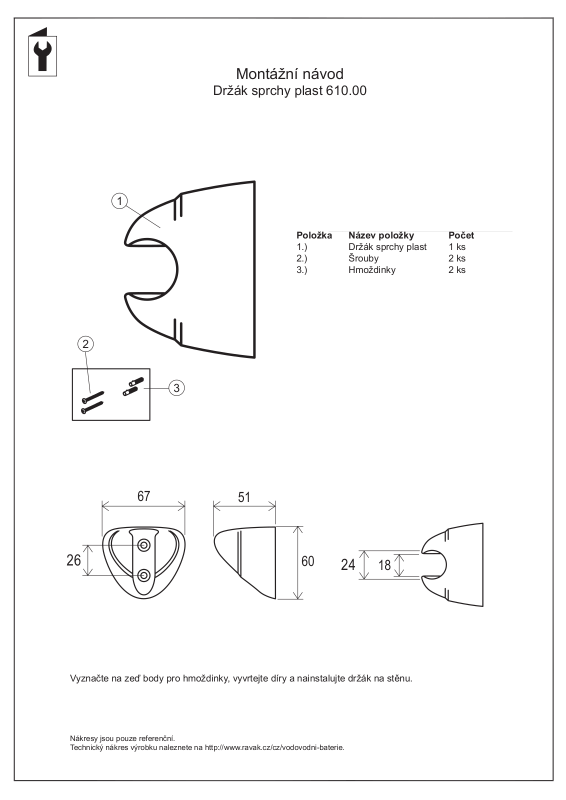 Ravak 610.00 User guide