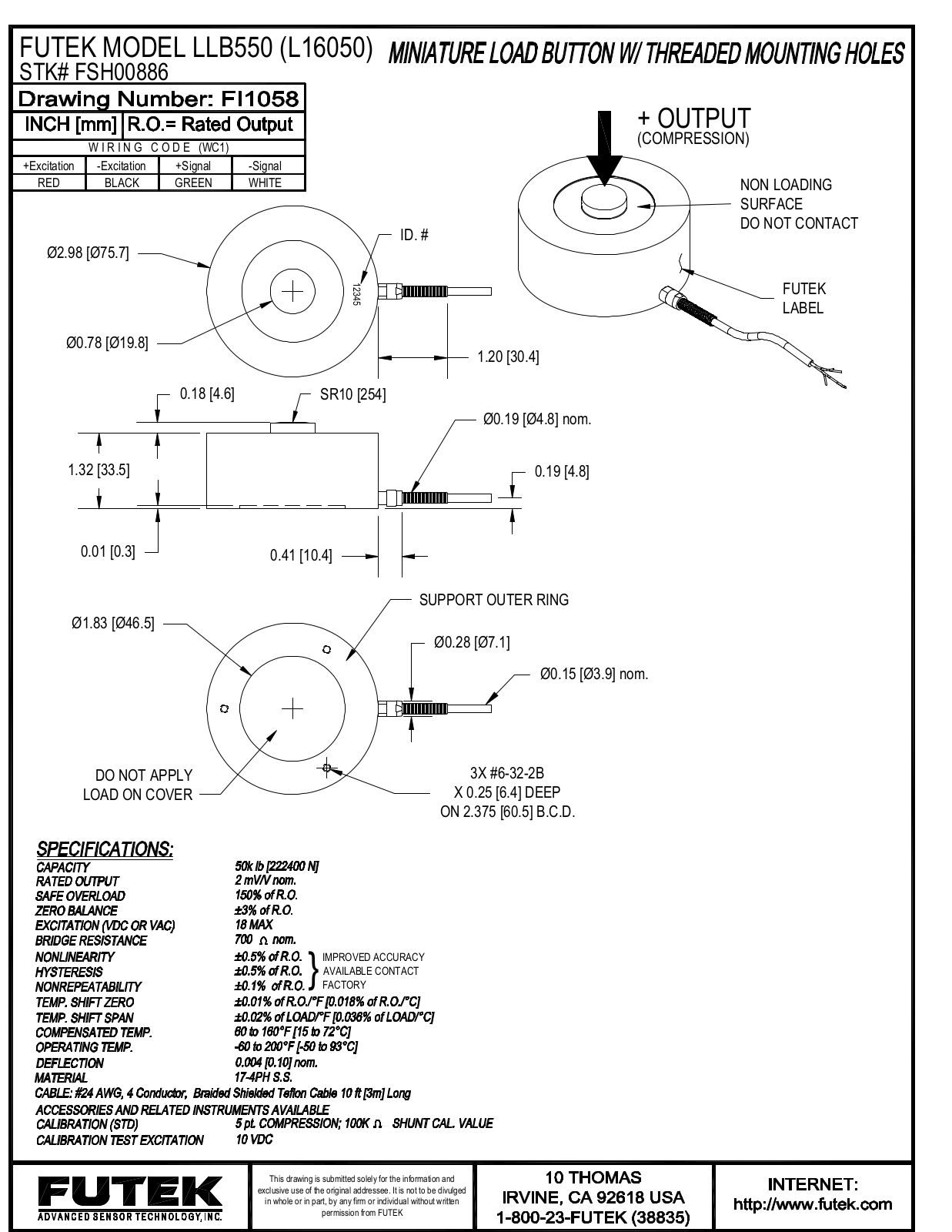 FUTEK LLB550 Service Manual