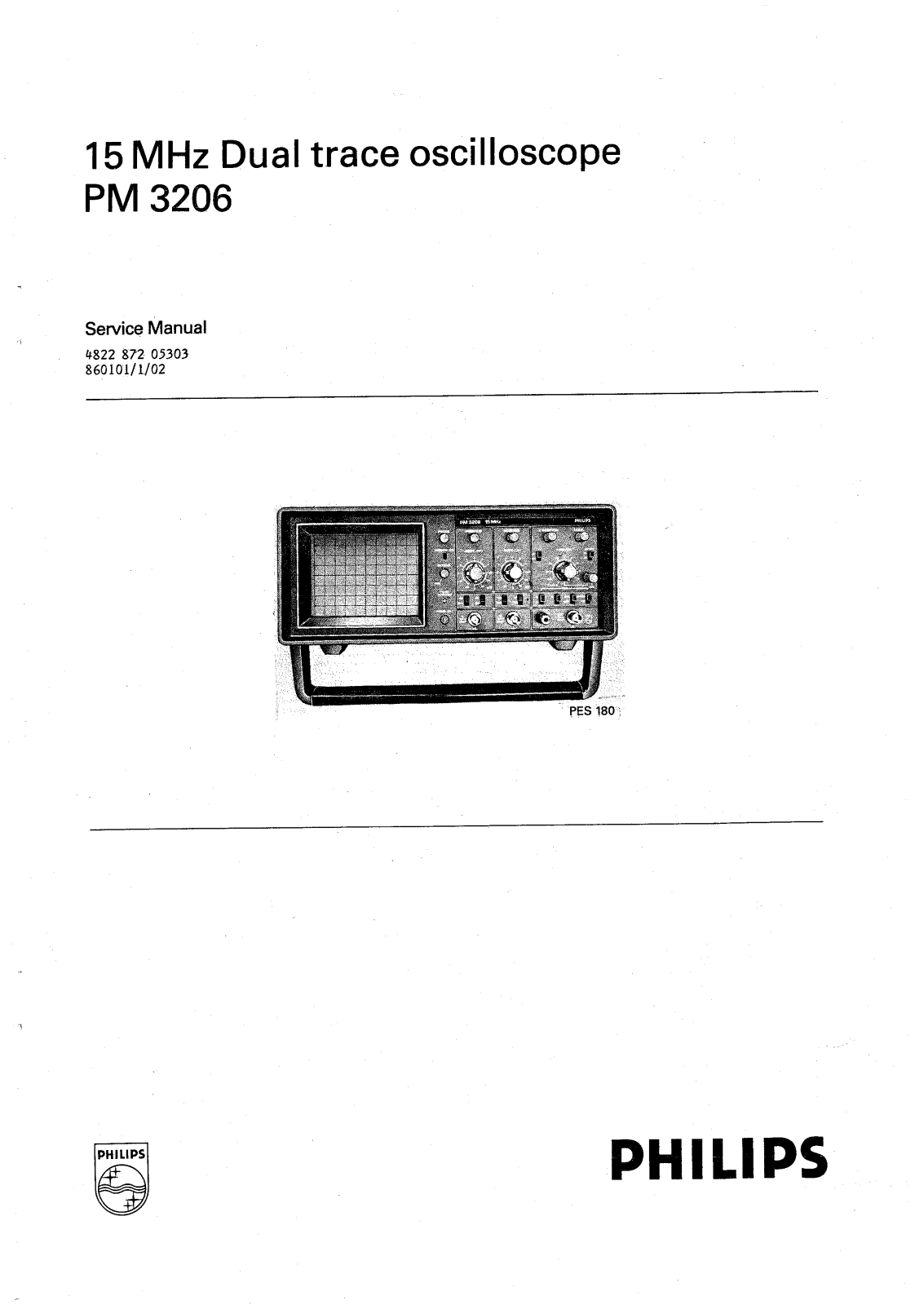 Philips PM-3206 Service Manual