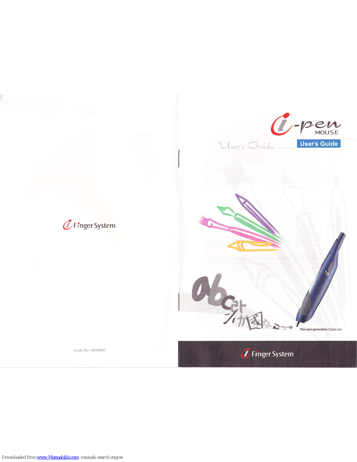Finger System i-pen Mouse User Manual - ManualMachine.com