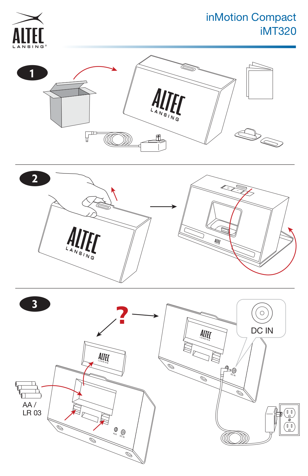 Altec Lansing iMT320 User Manual