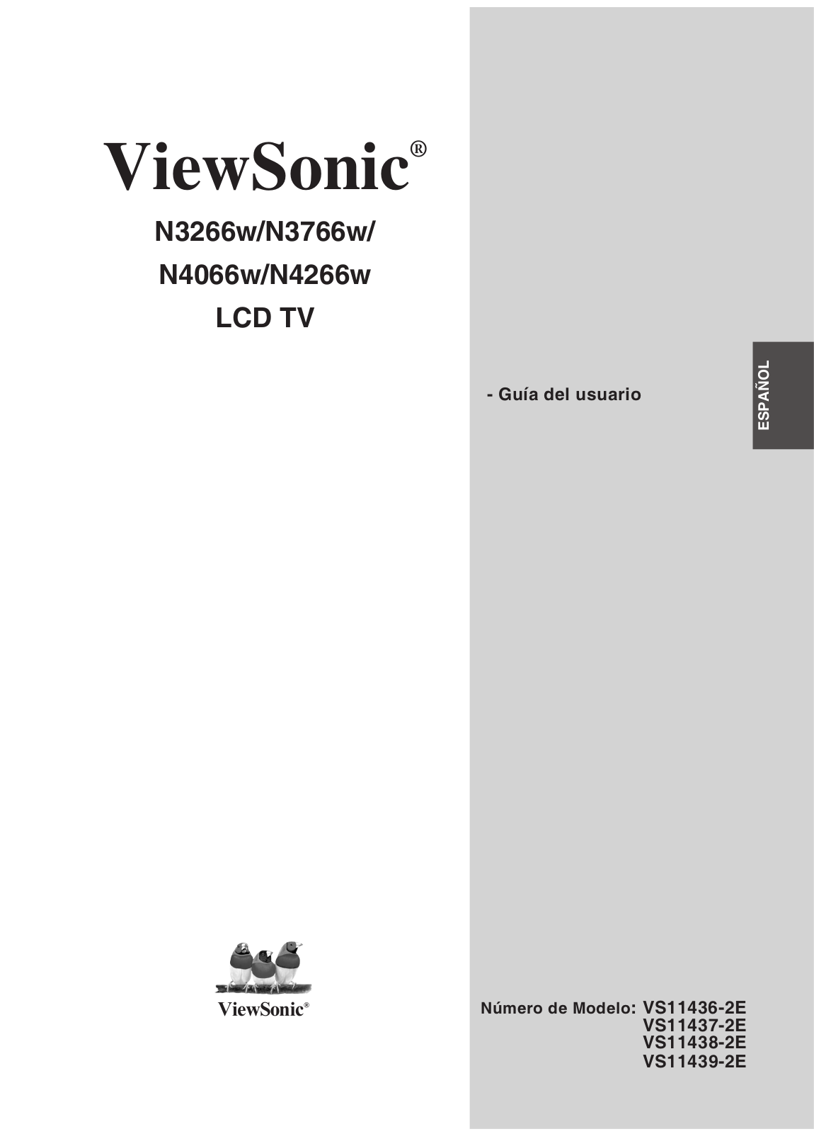 Viewsonic N4066W, N4266W, N3266W, N3766W User Manual