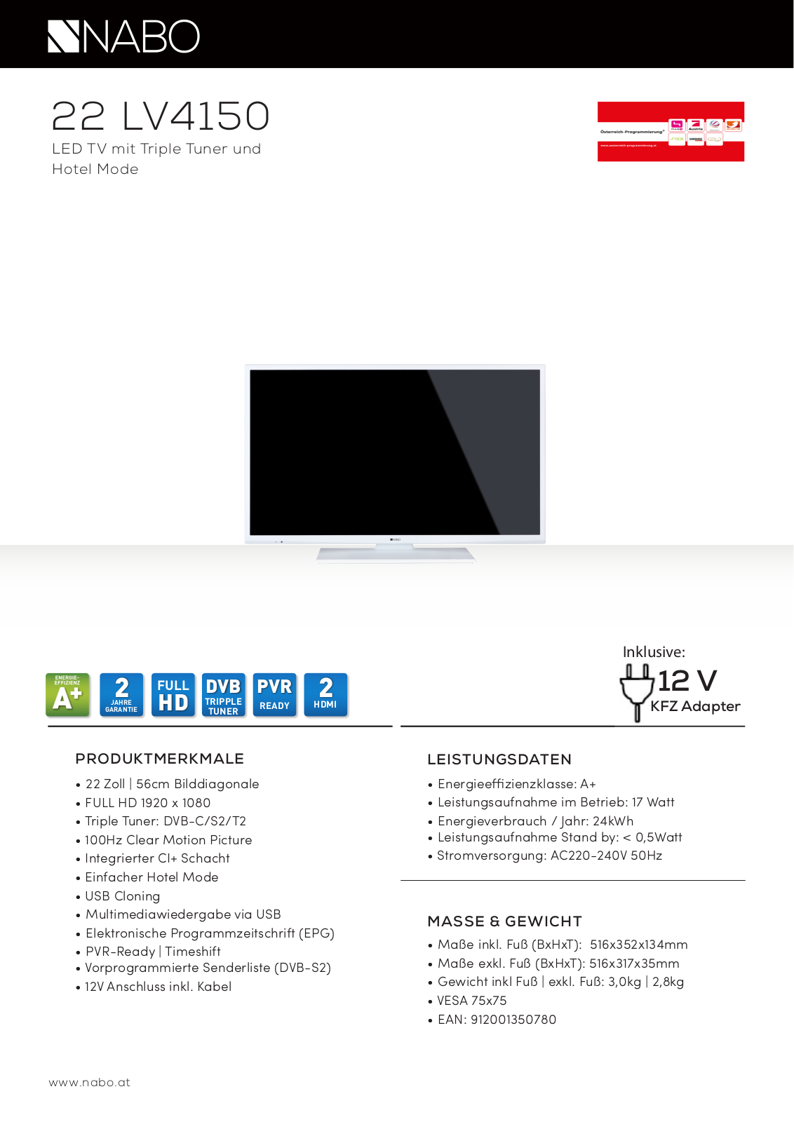 Nabo 22 LV4150 User Manual