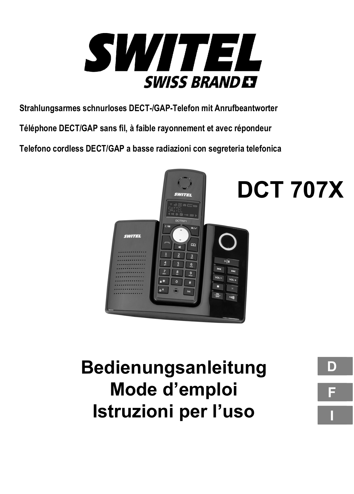 SWITEL DCT 707X User Manual - ManualMachine.com
