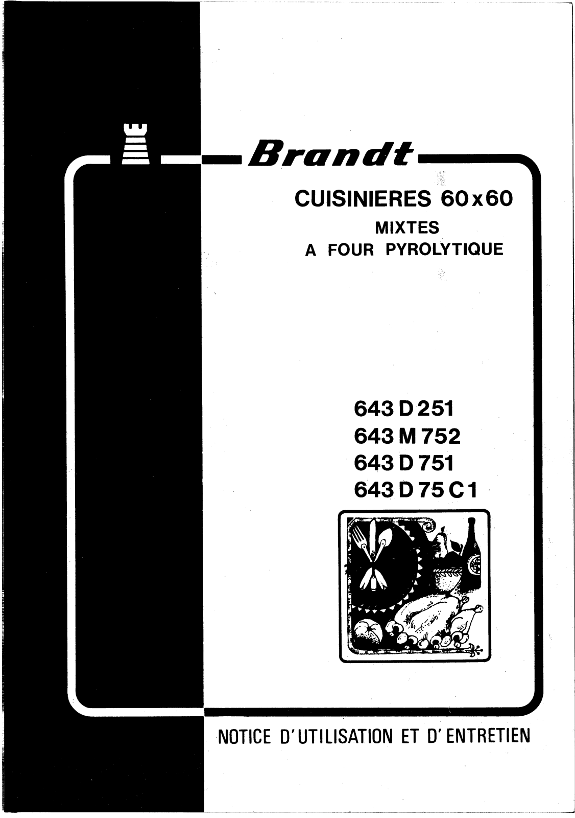 BRANDT 643D25 User Manual