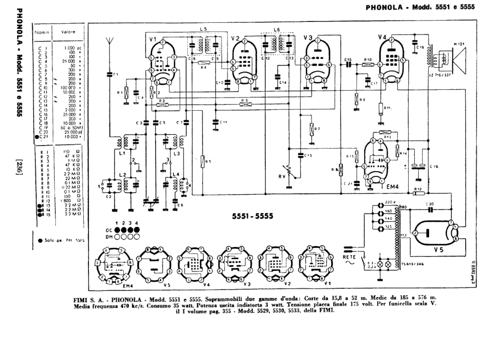 Phonola 55515555 schematic - ManualMachine.com