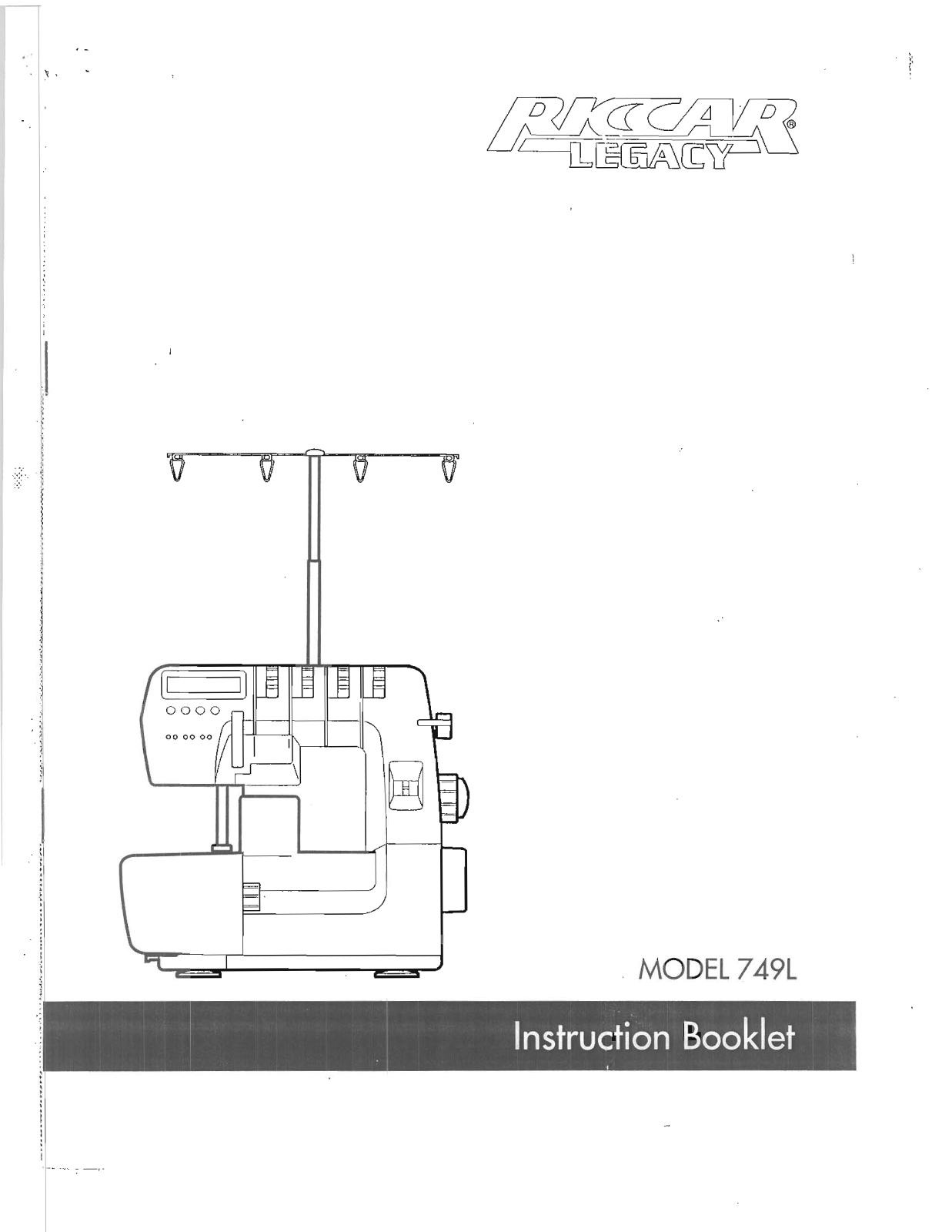 RICCAR 749L Instruction Manual