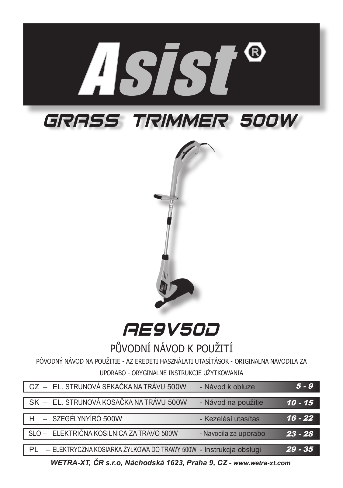 Asist AE9V50D User Manual