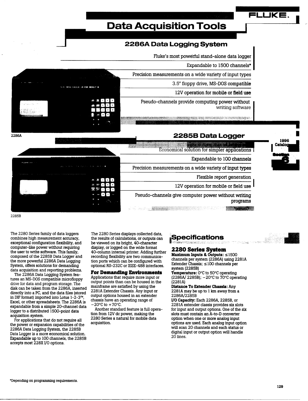 Fluke 2286A User Manual