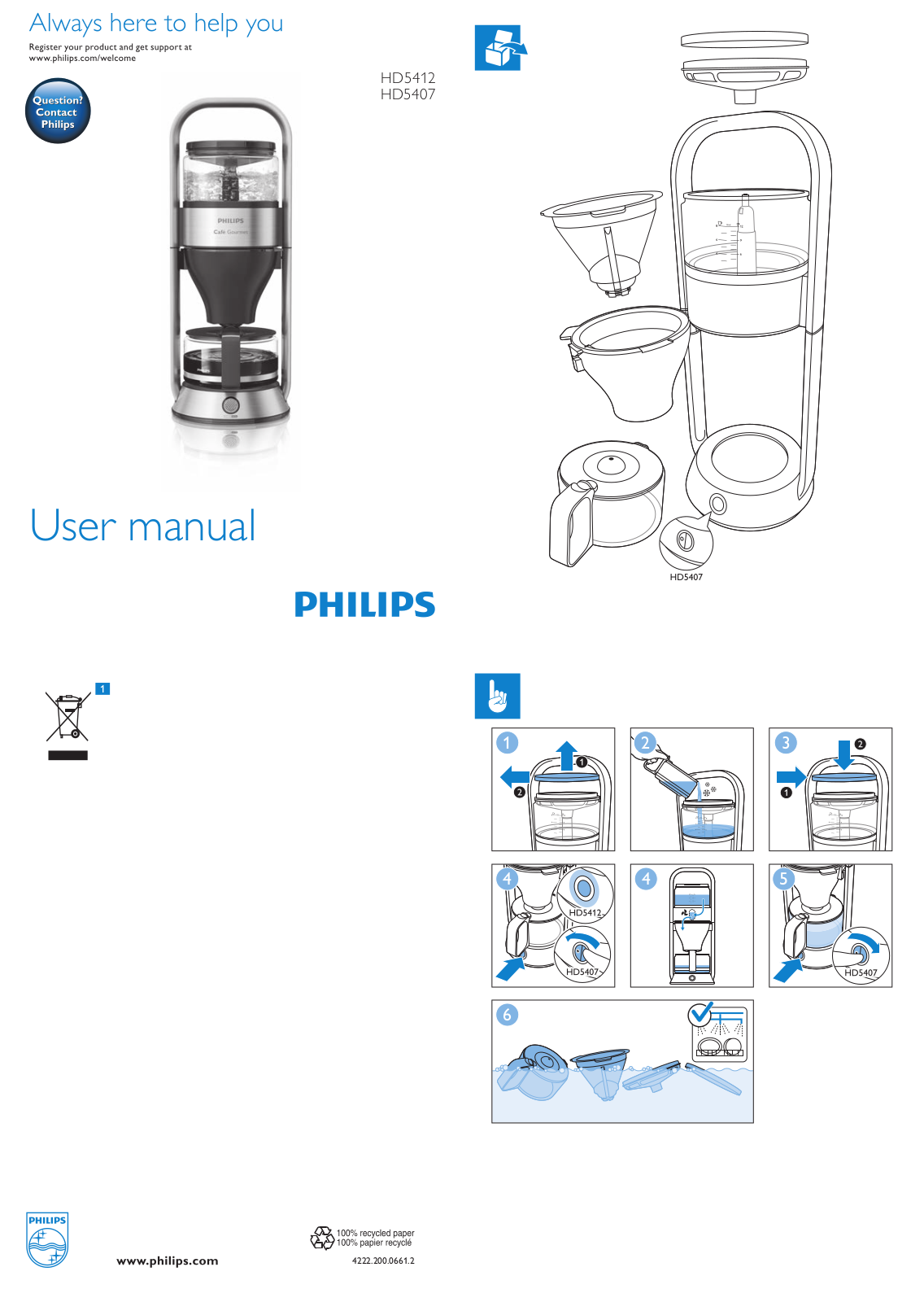 Philips HD5407 User Manual