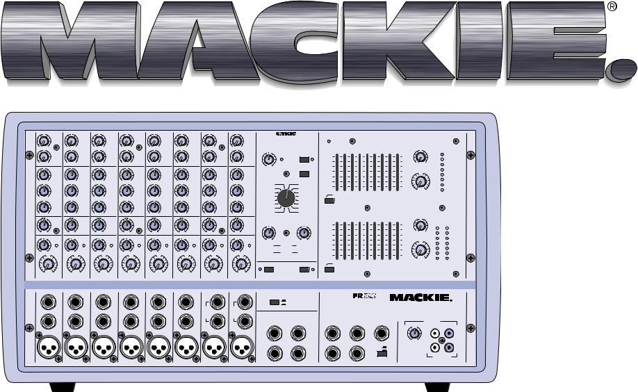 Mackie 808S, 406M, 408M, 408S, 808M Owner's Manual