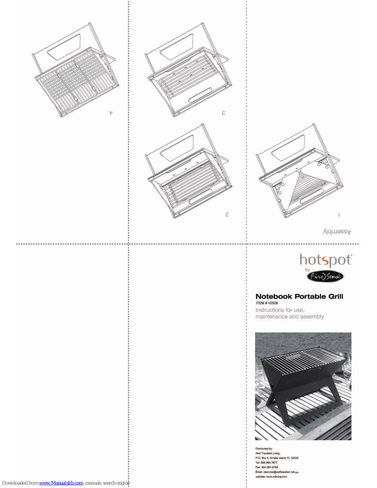 Fire Sense HotSpot 60508, HotSpot Notebook Instructions For Use Manual