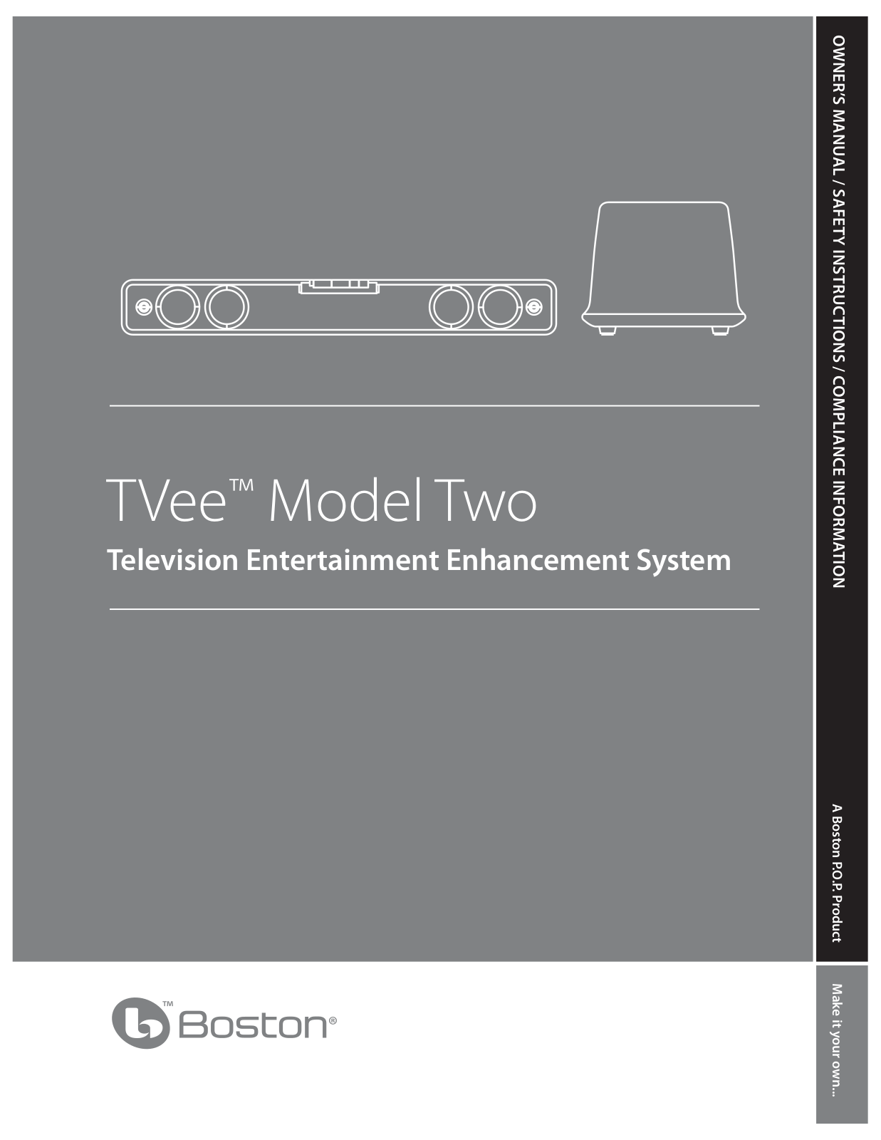 Boston Acoustics TVeeTM User Manual