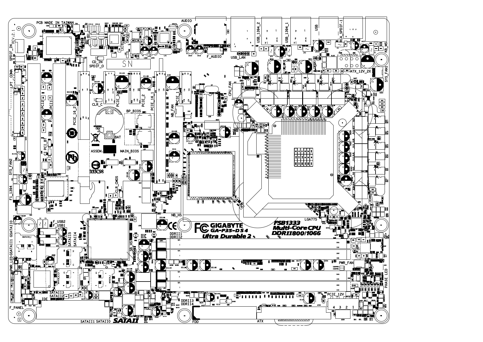 Gigabyte GA-P35-DS4 Boardview rev.2.11 - ManualMachine.com