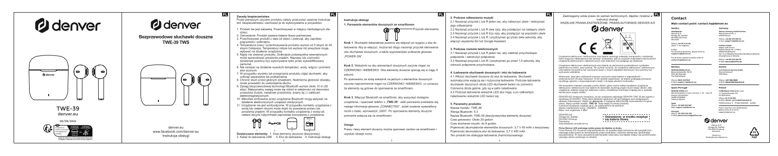 DENVER TWE-39B, TWE-39W User guide - ManualMachine.com