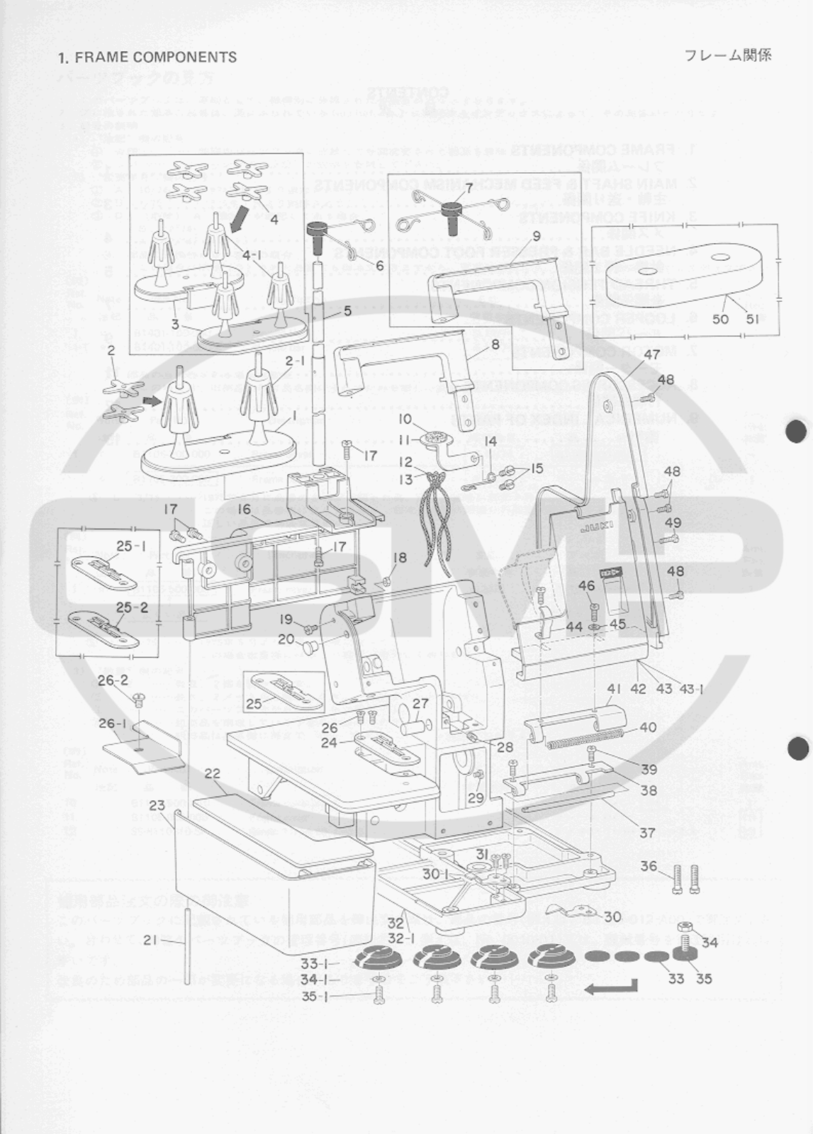 Juki MO102 Parts Book