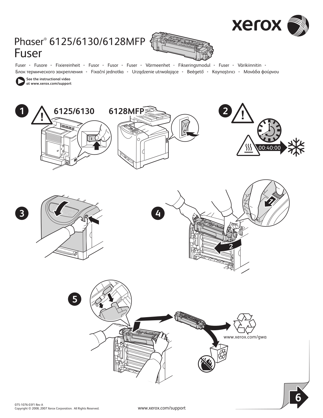 Xerox 6128, 6125, 6130 User Guide