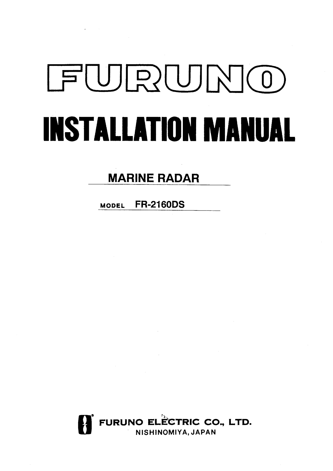 Furuno FR2160DS Installation Guide - ManualMachine.com