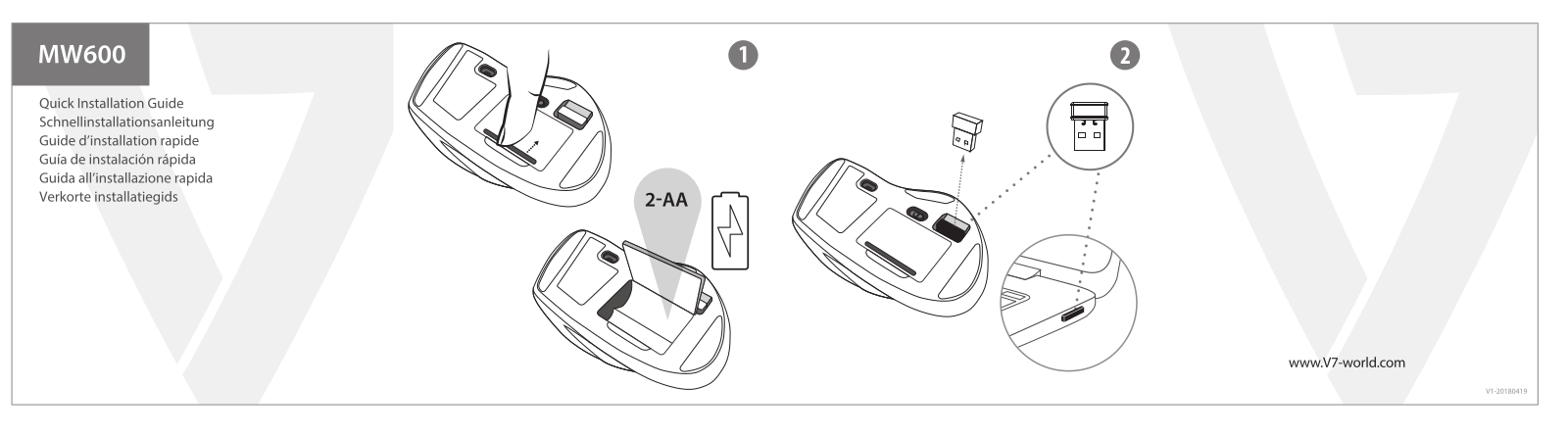 V7 MW600-1E Quick Start Guide