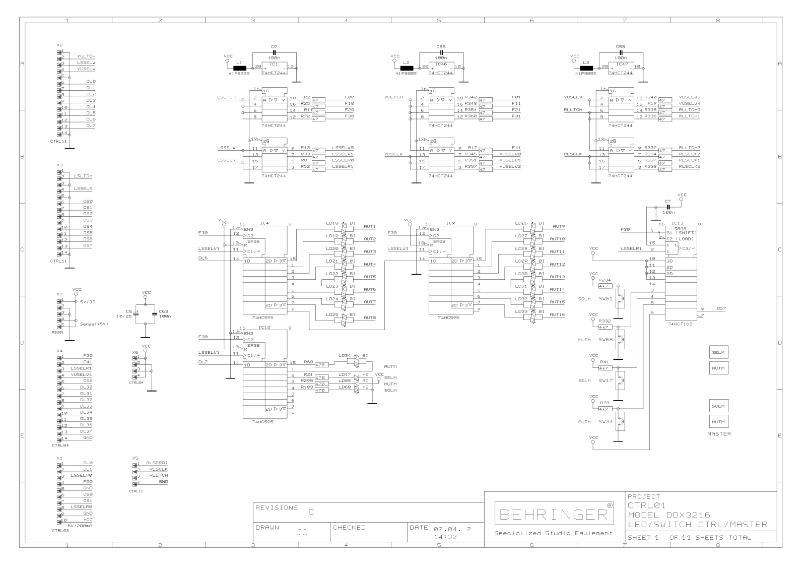 Behringer DDX3216 Control