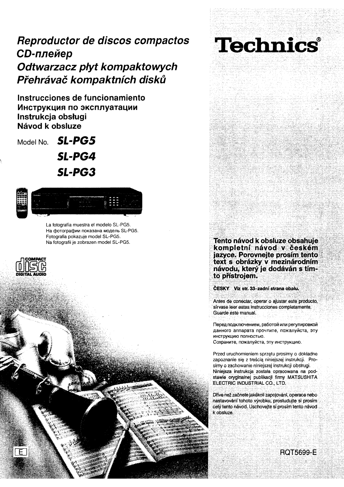 Panasonic SL-PG4E-K User Manual