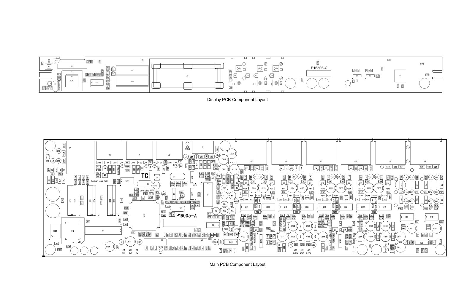 BOSE PCB Component Layout Schematic