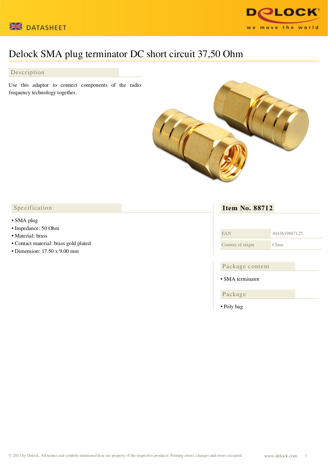 DeLOCK 88712 User Manual