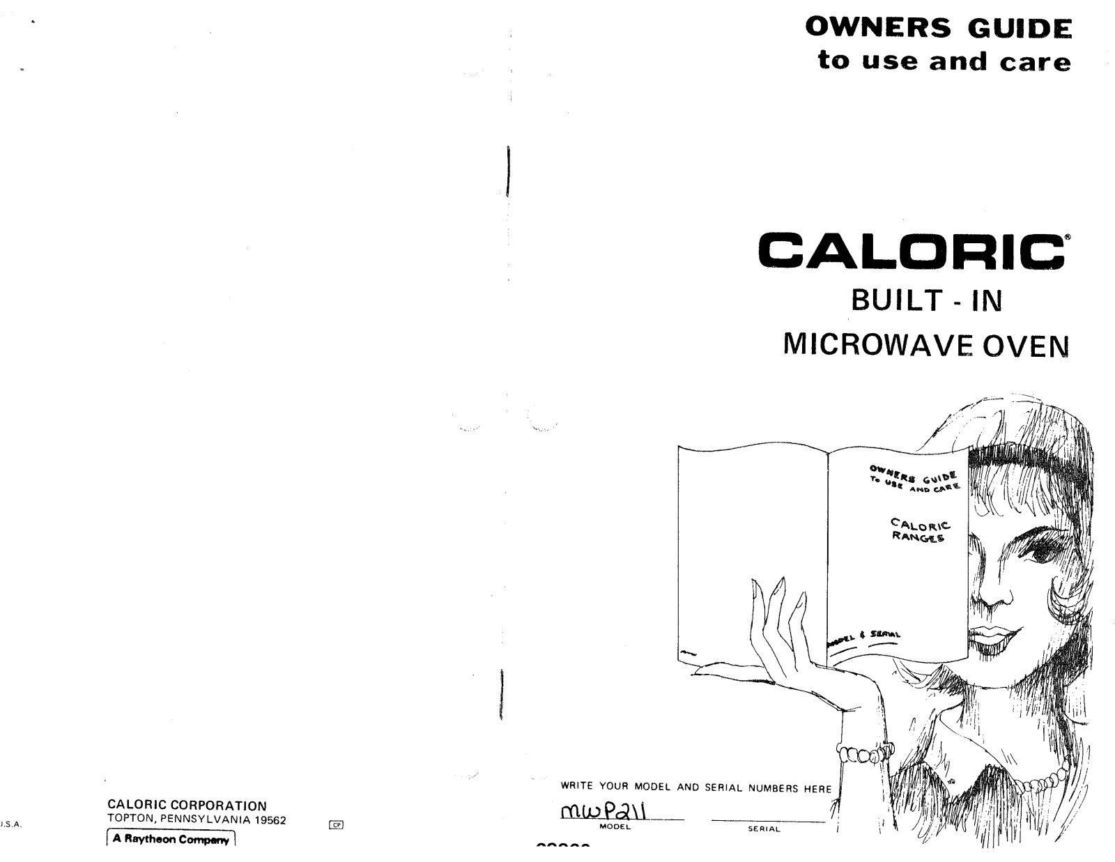 Caloric MWP211 Owner's Manual