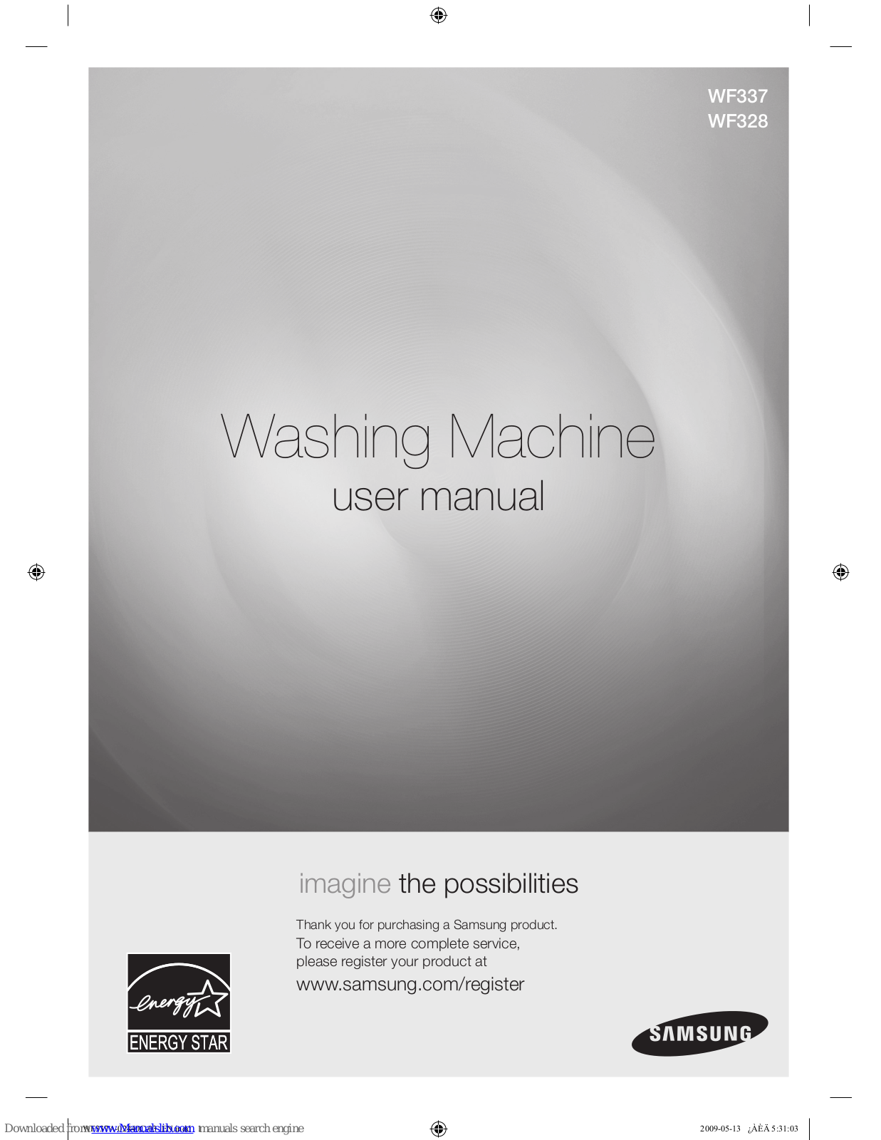 SAMSUNG WF328AAW User Manual