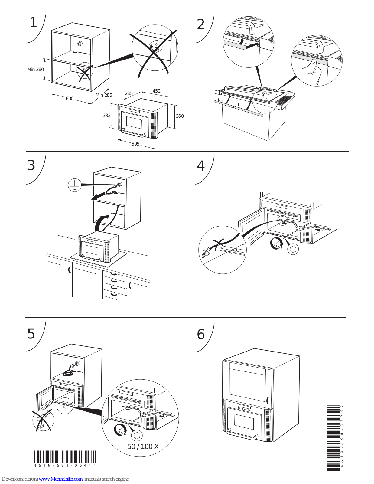 Whirlpool AMW 441 IX Installation Manual