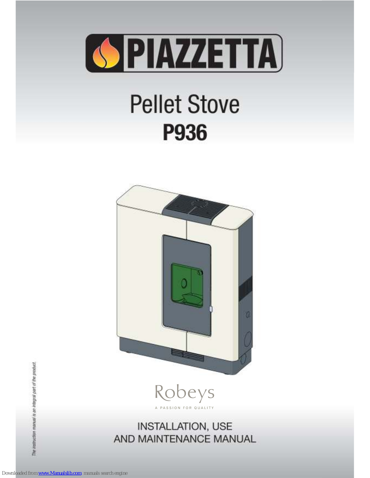 Piazzetta P936, P937 Installation, Use And Maintenance Manual - ManualMachine.com