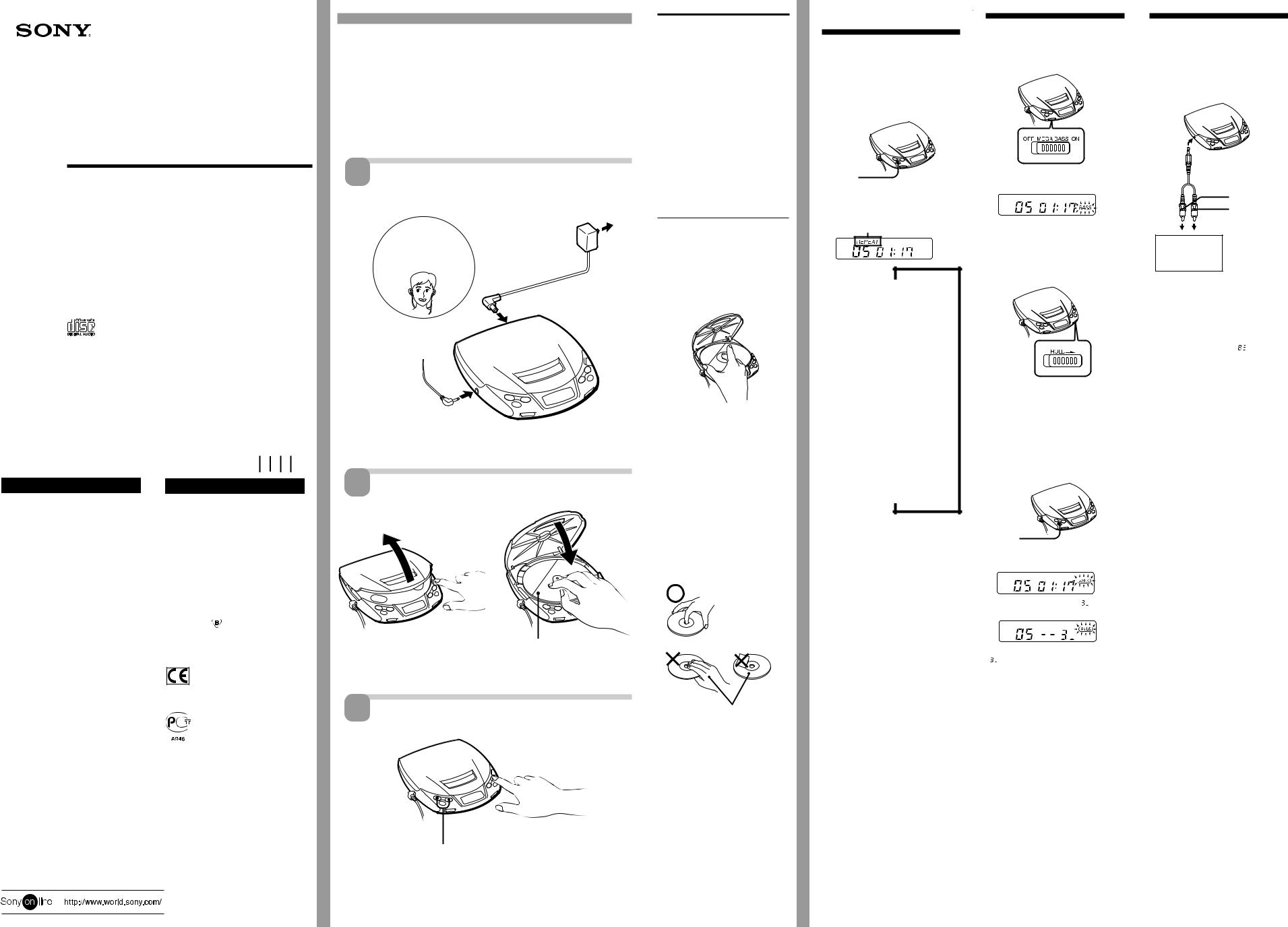 Sony D-192CK, D-190 User Manual