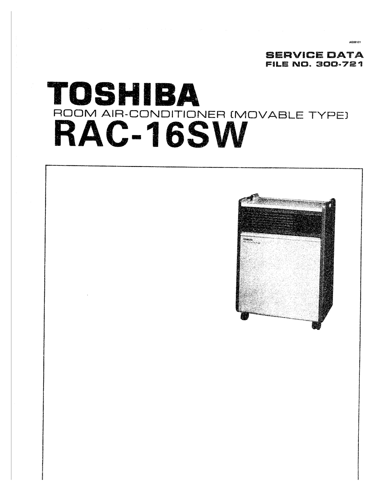 Toshiba RAC-16SW SERVICE MANUAL