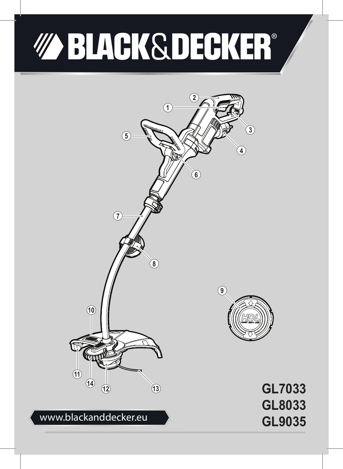 Black&Decker GL9035, GL8033 User Manual