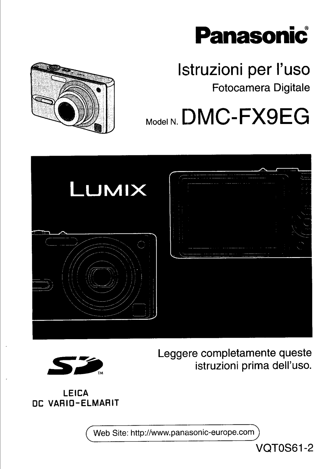 Panasonic LUMIX DMC-FX9EG User Manual