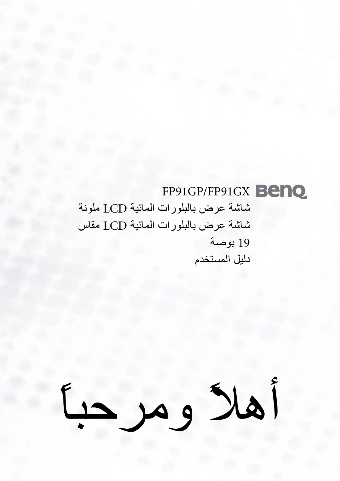 Benq FP91GP, FP91GX User Manual