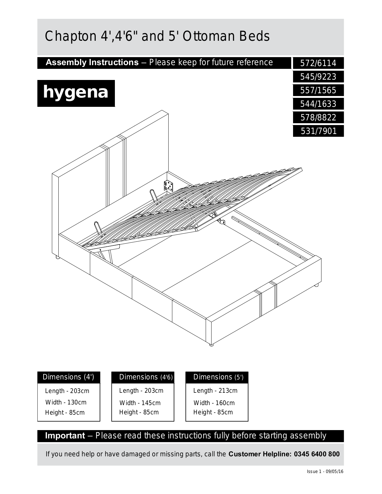 Hygena 5726114 Instruction manual