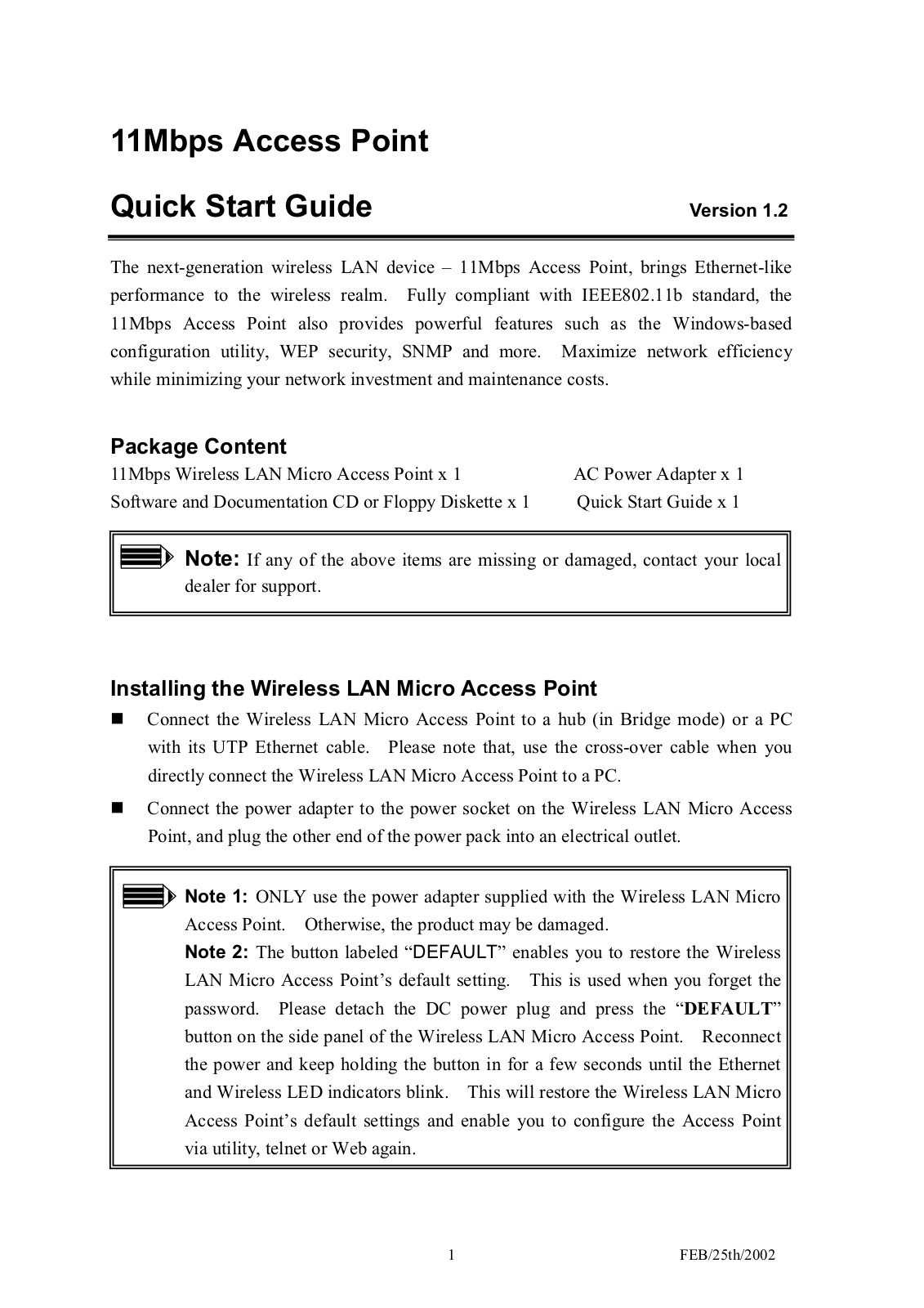 Z Com 0001250A Users Manual