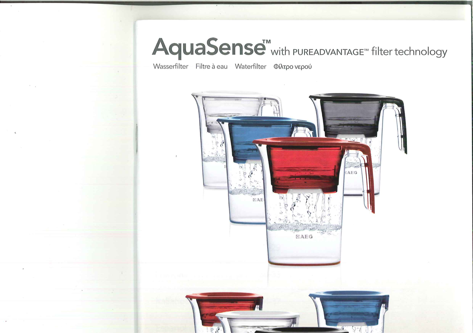 AEG AquaSense INSTRUCTIONS FOR USE