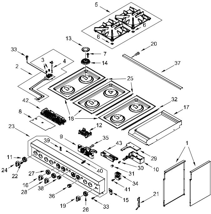 JennAir JDRP548HL00 Repair Parts List