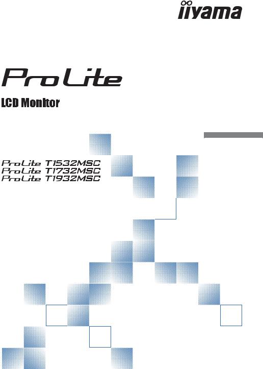 iiyama ProLite T1532MSC-B5X Manual