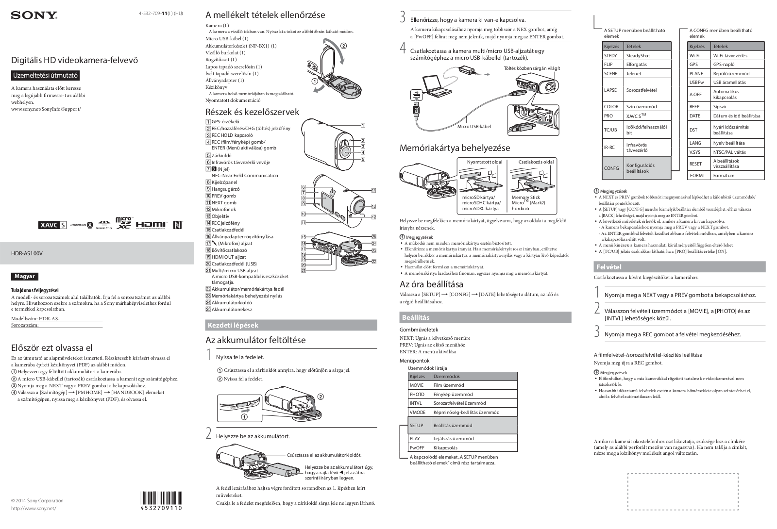 Sony HDR-AS100VB User Manual