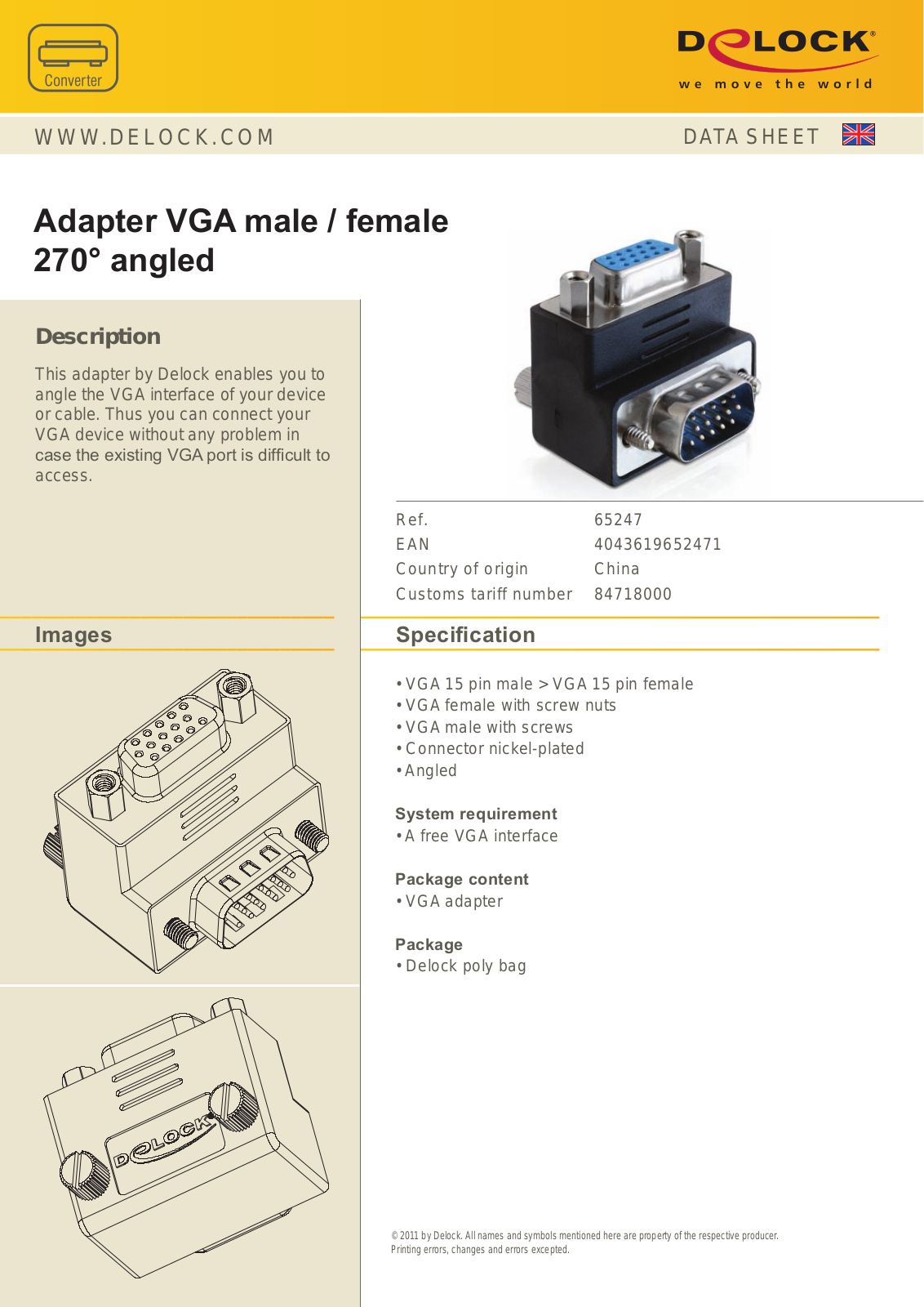 DeLOCK 65247 User Manual