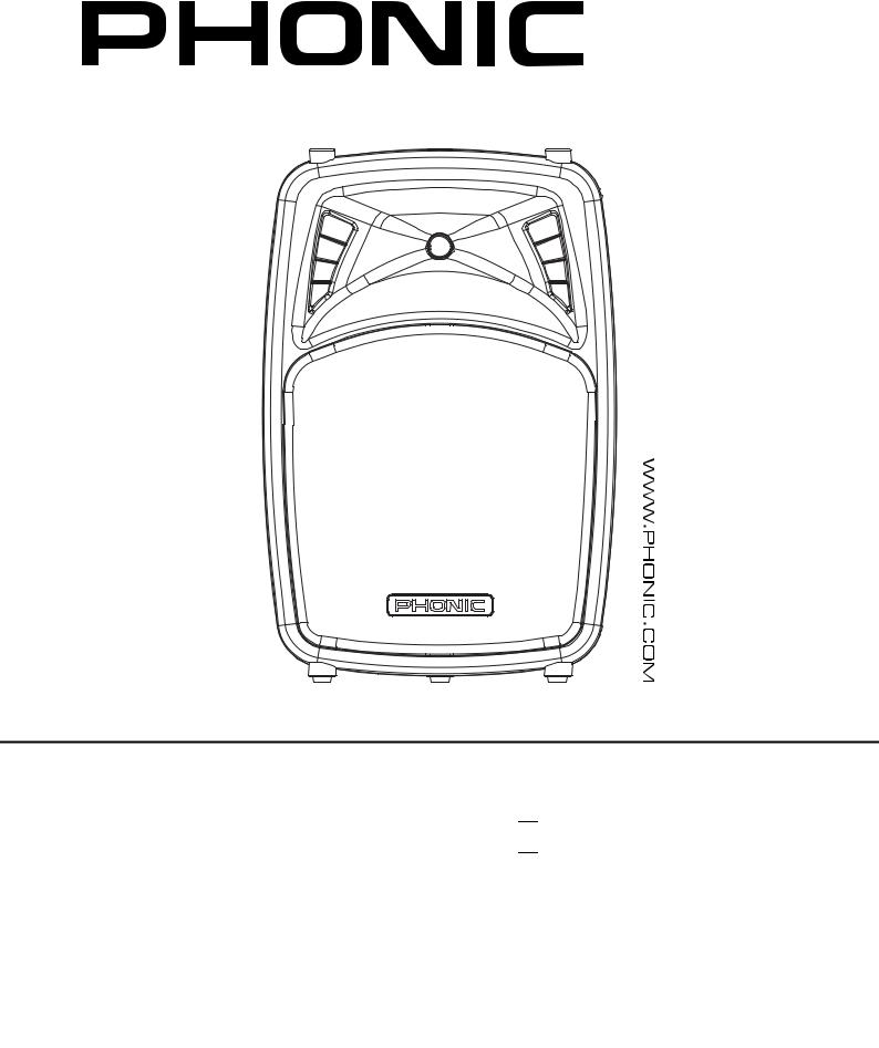 Phonic JUBI 12A, JUBI 15A User’s Manual