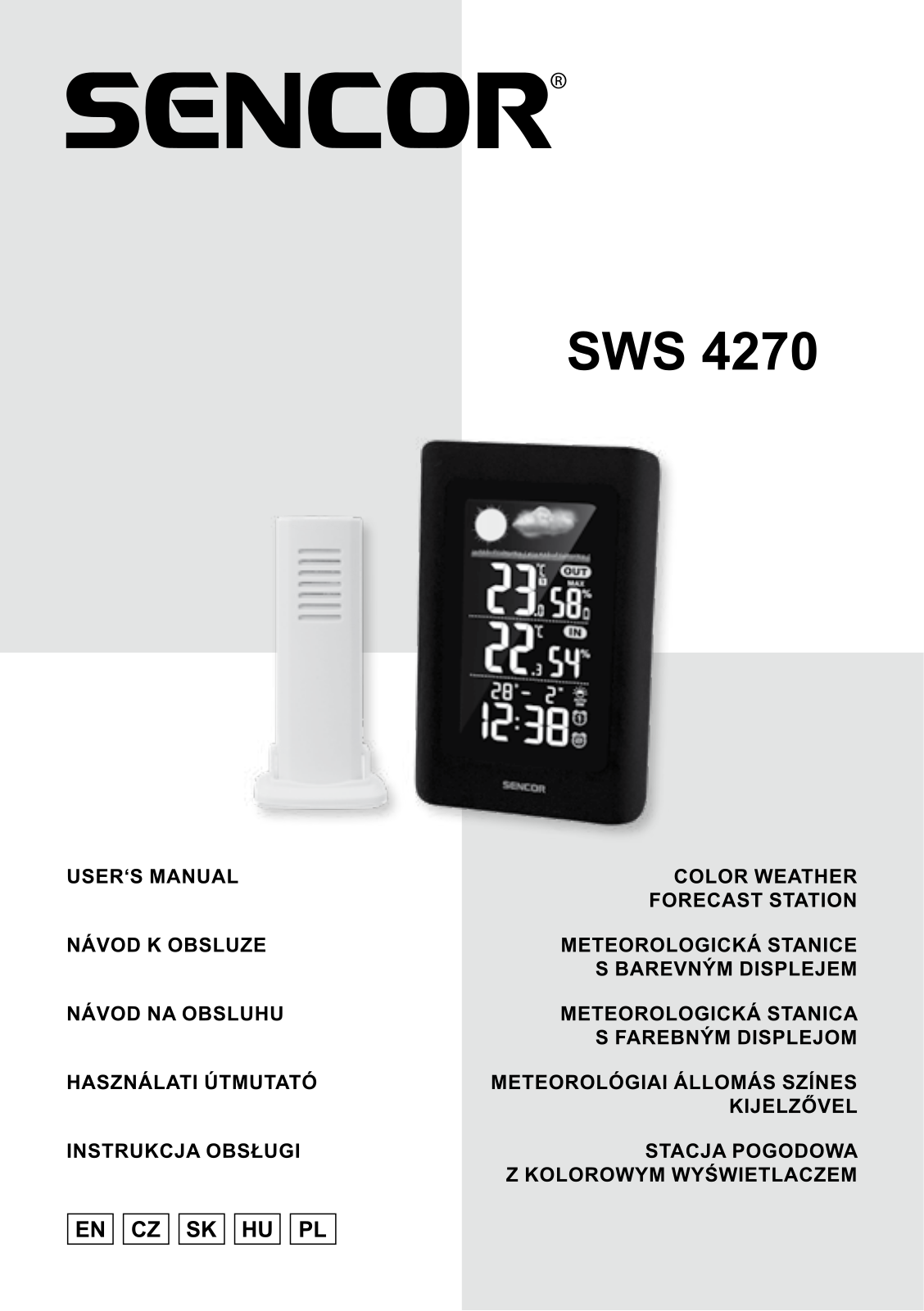 Sencor SWS 4270 User Manual