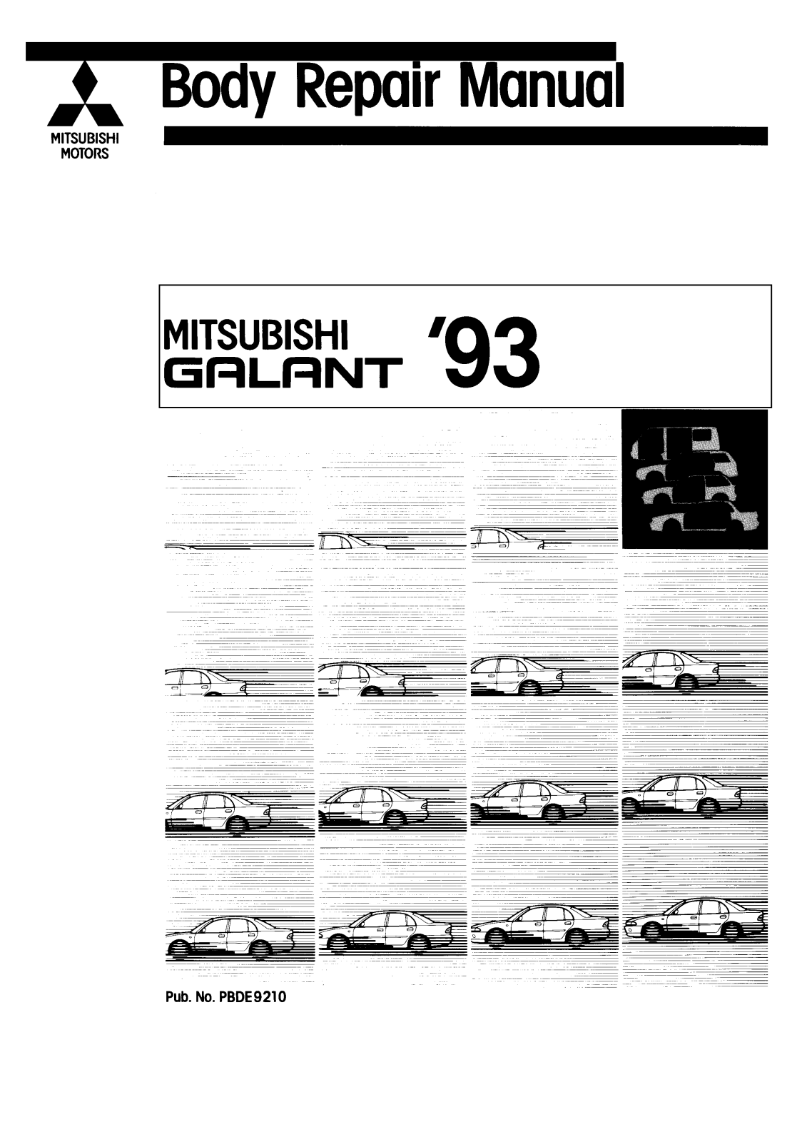 Mitsubishi Galant 1993 User Manual