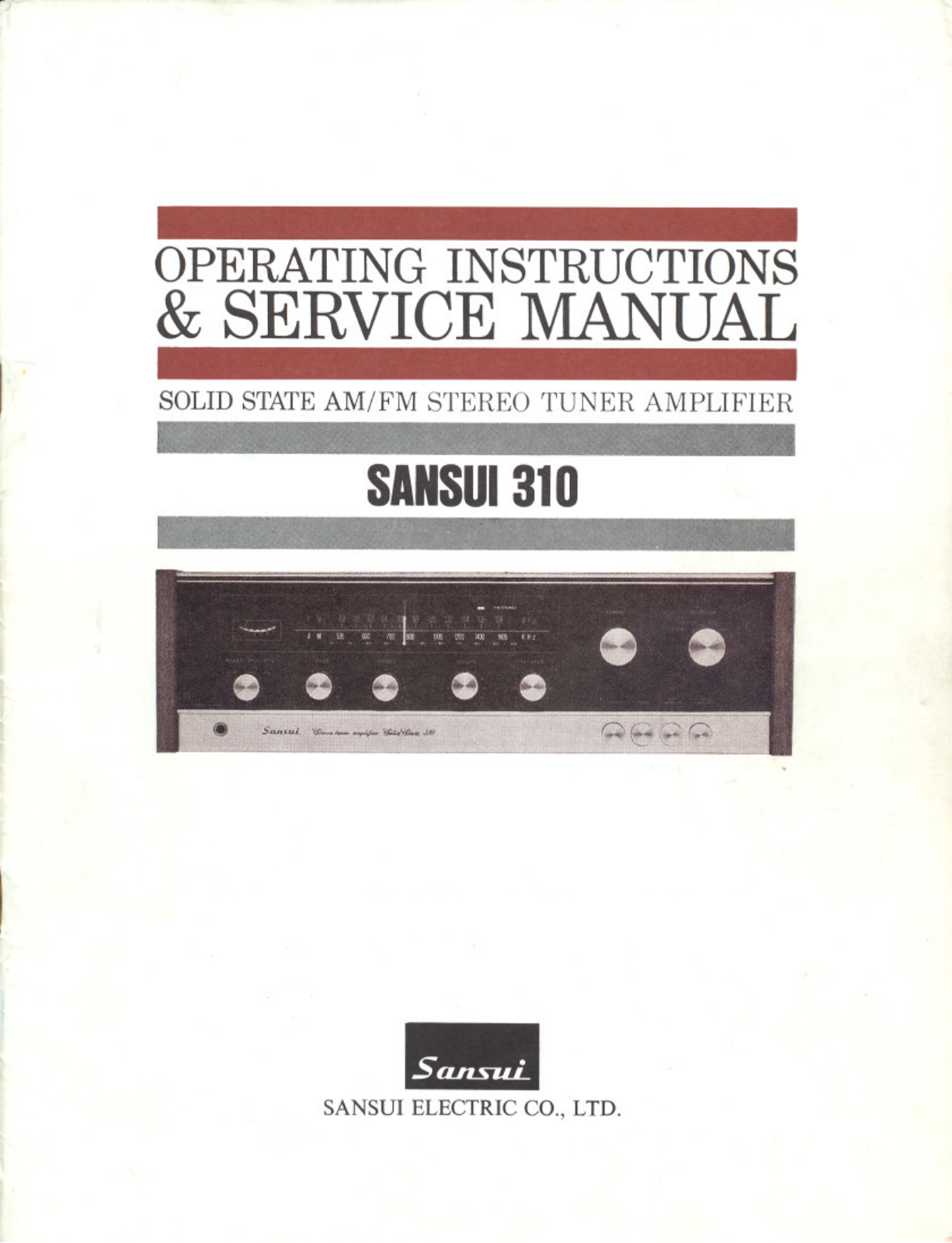 Sansui 310 Service Manual